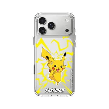 iPhone 17 Pro Max Clear Case（相機按鈕） 透明 - 寶可夢 Pokemon - 戰鬥系列-皮卡丘