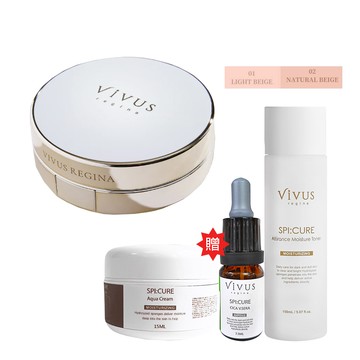 ViVUS 薇溱高滲透氣墊粉餅15g-買一送三