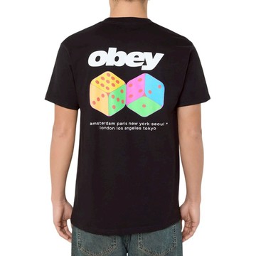 OBEY 165264348-BLK DICE TEE 短T (黑色)