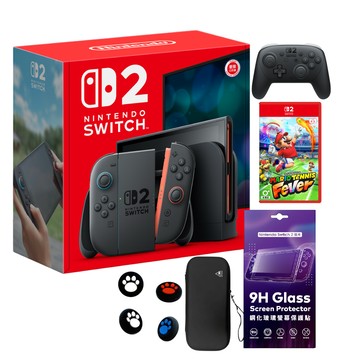 Nintendo Switch 2 主機 (台灣公司貨)+瑪利歐網球 狂熱 中文版+Pro 控制器