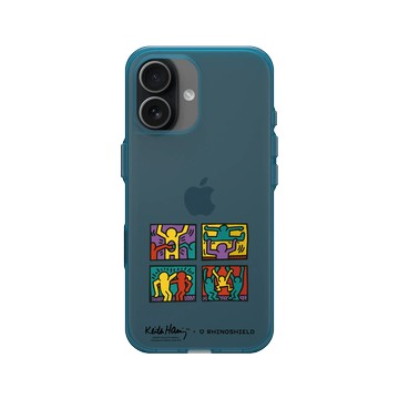 iPhone 17 Clear (相機按鈕) 夜幕藍 - Keith Haring - 普普商店