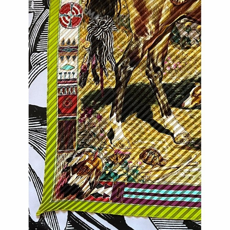 エルメス スカーフ 90 カレ HERMES 希少 レア Cheyennes