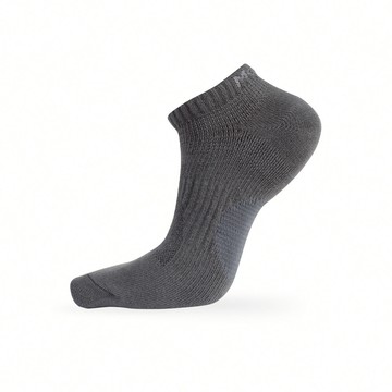 FootSpa輕護足弓透氣運動船襪-素面 - L深灰