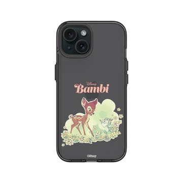 iPhone 15 Clear 酷墨灰 - 迪士尼-經典系列 Disney Classics - 小鹿斑比與桑普