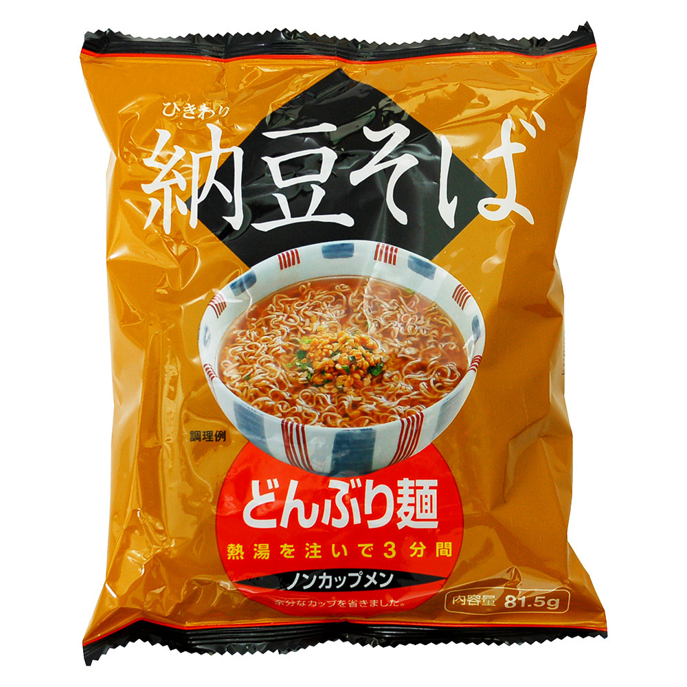 トーエー どんぶり麺・納豆そば（4袋）