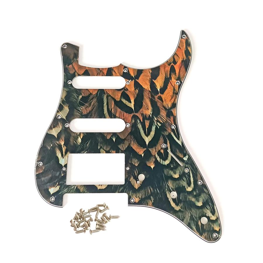 Standard 11 Holes Strings Guitar SSH Pickguards Fit For Modern Guitar Bass Style Pickguard Guard Scratch Plate Screws Guitar Scratch Plate Acoustic