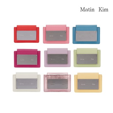 【MATIN KIM】經典鐵牌風琴皮夾  亮彩 多色可選