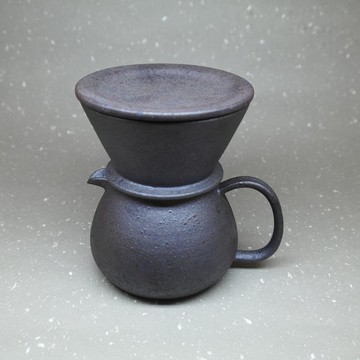 玄寂鏽鐵 手沖咖啡壺組 手作陶藝