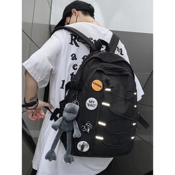 書包男高中初中生中學生大容量雙肩包ins潮酷背包男大學生背包女