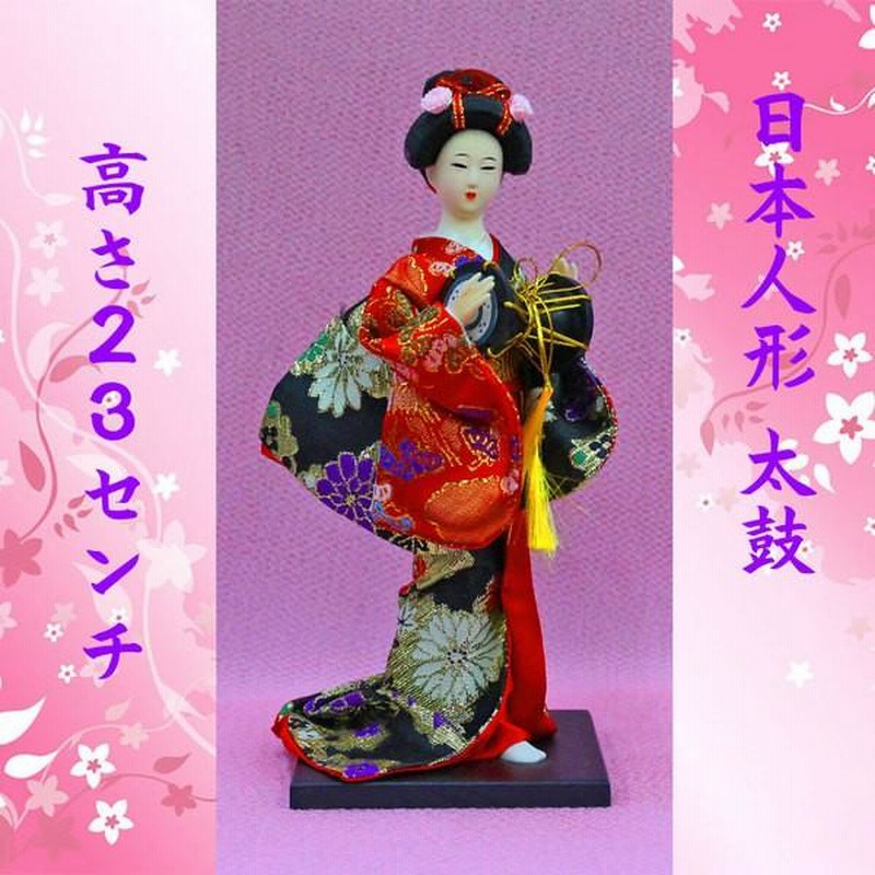 日本人形　木目込み人形　舞妓人形　在銘　時代箱付　C　6197 木目込人形 尾山人形 舞妓ぽっくり【人形堂】