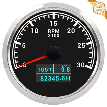 【三合一高精度】汽車儀表 油壓表 水溫表 轉速錶 多功能儀表 指針數字雙顯 85mm通用改裝 精準監測 賽車街車必備