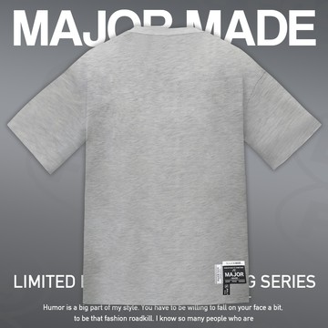 品牌厚磅質感多標設計素T