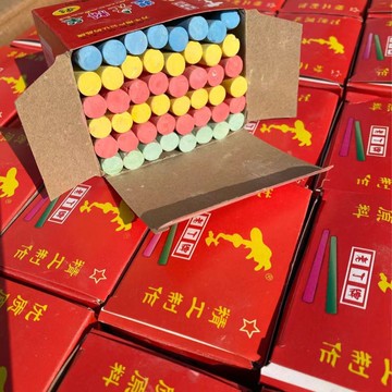 無塵圓形粉筆批發壹整箱彩色粉筆批發白色教學48支工廠直銷粉筆【益三和】可開發票