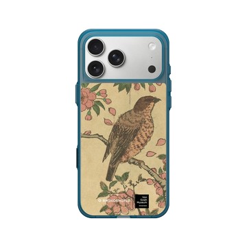 iPhone 17 Pro Max Clear (相機按鈕) 夜幕藍 - Van Gogh Museum - 櫻花樹上的伯勞鳥