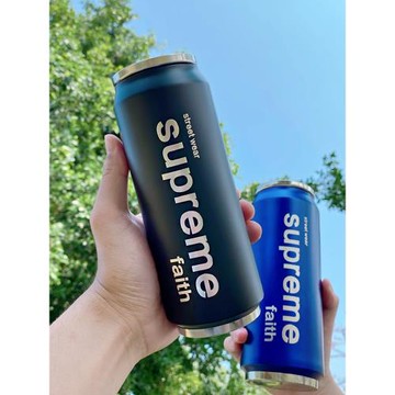 米粒易拉罐不銹鋼保溫杯男女學生高顏值創意禮物情侶車載水杯子