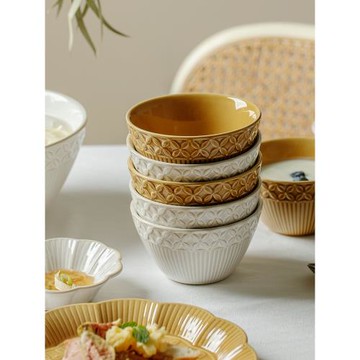 日式米飯碗碟家用面碗湯碗湯盆碗單個高顏值碗韓版ins風套裝餐具