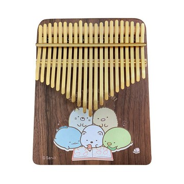 角落小夥伴單圖彩繪21音胡桃金卡林巴琴 送束口袋+擦琴布