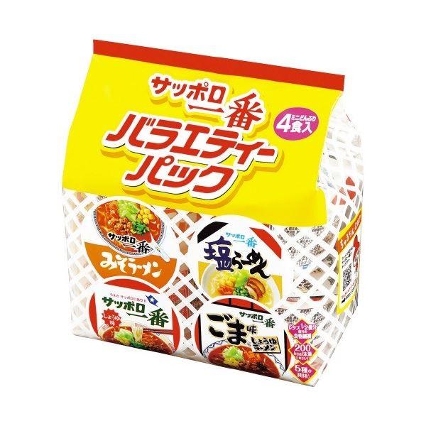 （まとめ）サンヨー食品 サッポロ一番ミニバラエティー 4食×6P（×2セット）〔代引不可〕