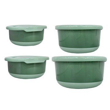 不鏽鋼密封保鮮碗 Set 4件 保溫鎖冷 顏色隨機出貨  1組