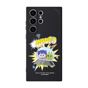 【插畫家聯名】啾啾妹外星大爆炸純色矽膠SAMSUNG手機殼