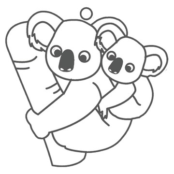 AMOS 阿摩司 壓克力模型版 S33 無尾熊 小款  1個