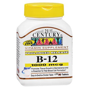 B12 Prolonged Release 110 Tabs by 21st Century
