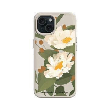 iPhone 15 SolidX 貝殼灰 - Janice Sung - Flora 花