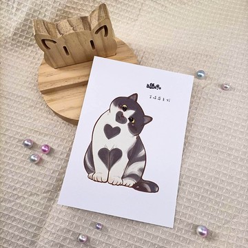 ME183-95_我紙在乎你百喵萌明信片_postcard