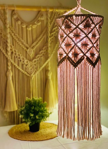 Macrame 北歐風手工編織吊燈