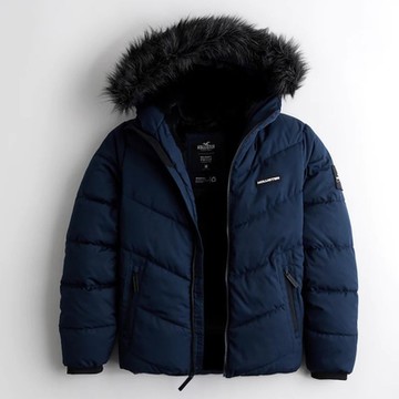 Hollister HCO 男 連帽外套 藍色 2028