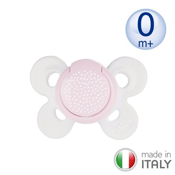 舒適哺乳-機能型矽膠安撫奶嘴1入-粉