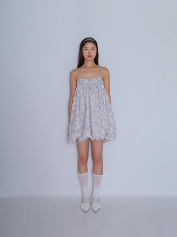 BOMNAL BALLOON DRESS [GRAY]