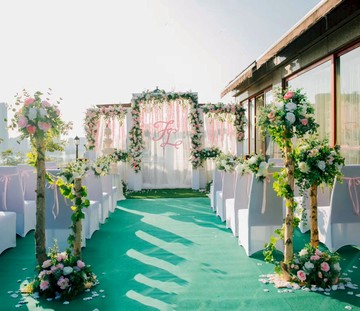 樺樹木花藝裝飾架子櫥窗原木道具鮮花仿真花木頭柱子