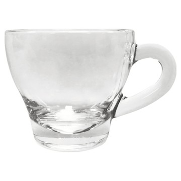 EXCELSA 玻璃圓肚濃縮咖啡杯 80ml  1個  透明色