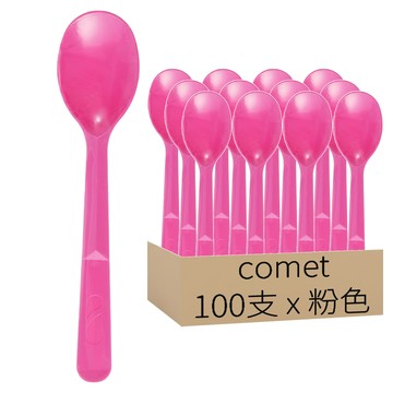 comet 粉色冰淇淋湯匙  100支  1袋