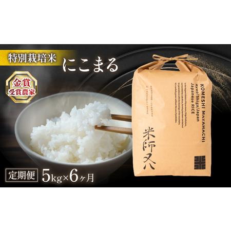 ふるさと納税  令和5年産 十六代目米師又八 謹製 にこまる 5kg×6ヶ月  米 新米 にこまる 精米 にこまる 白米 にこまる 令和5年.. 滋賀県竜王町