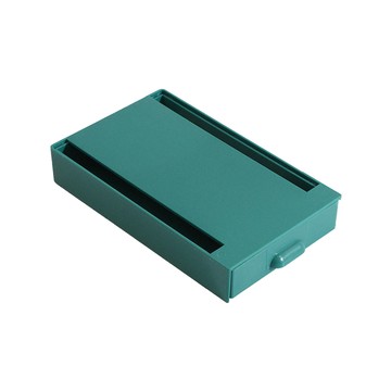 e.dot 黏貼式抽屜收納盒 大號 桌面下收納 收納架 置物盒  1  21.5cm  綠色