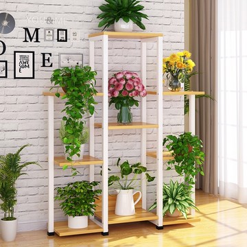 花架 鐵藝 多層 綠蘿花架室內客廳多層多肉架子落地式花盆架DF  都市時尚