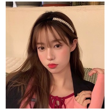 梨花HaNA 韓國夢幻相約．側邊排鑽閃耀晶瑩髮箍