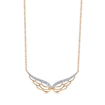 Love Decode 「愛情密語 」 天使之翼 18K金鑽石項鍊