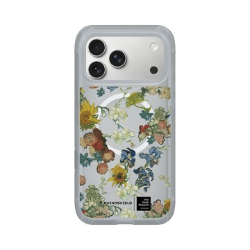 iPhone 17 Pro Max AirX 流變灰 - Van Gogh Museum - Vincent 的花朵-50週年紀念款 透明