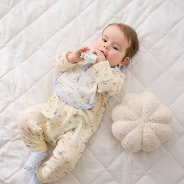 秋天童話前開扣長袖兔裝 (遠紅外線柔暖布)