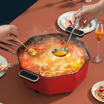 新品上市 網紅八角電火鍋不粘鍋韓式電熱鍋八角燉鍋不沾鍋家用電煮鍋平底鍋 幸福驛站