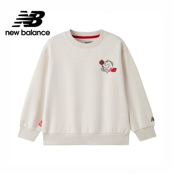 【New Balance】 NB 童裝長袖衛衣_中性_灰色_7ZG1107WOML