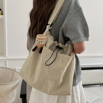 休閑大包包女2025新款時尚布包單肩包大容量托特包上課通勤斜挎包