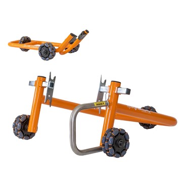 雙搖臂式 重機前後駐車架