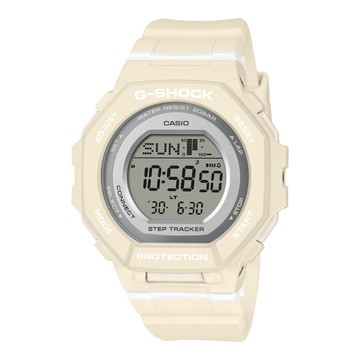 【CASIO 卡西歐】G-SHOCK 藍芽 率性休閒 酷炫時尚 電子錶款 米色 GMD-B300-7_43.8mm