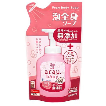 SARAYA arau. 2合1洗髮沐浴 補充包 多種花草清香  400ml  1包