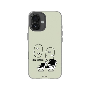 iPhone 16 Clear Case（相機按鈕） 透明 - 馬來貘 Laimo - Be NICE