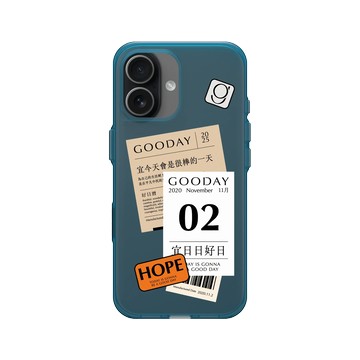 iPhone 17 Clear (相機按鈕) 夜幕藍 - 好日曆 GOODAY (星期安有限公司) - 宜日日好日